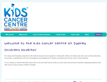 Tablet Screenshot of kids-cancer.org